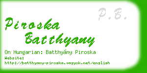 piroska batthyany business card